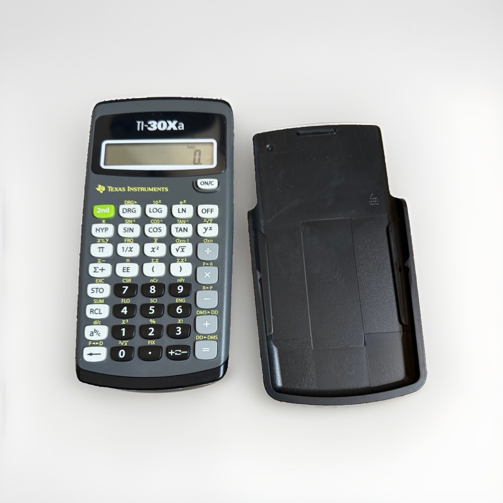 Texas Instruments TI-30Xa Scientific Calculator Tested Working w/ Cover